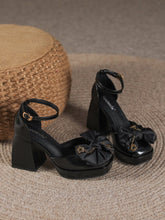 Women's Mary Jane Shoes With Bow Knot & Buckle, Comfortable & Versatile For Summer